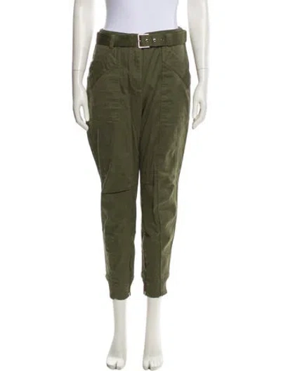 Pre-owned Grey By Jason Wu Skinny Leg Pants In Green