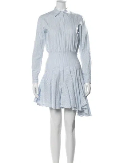 Pre-owned Grey By Jason Wu Striped Knee-length Dress In Blue
