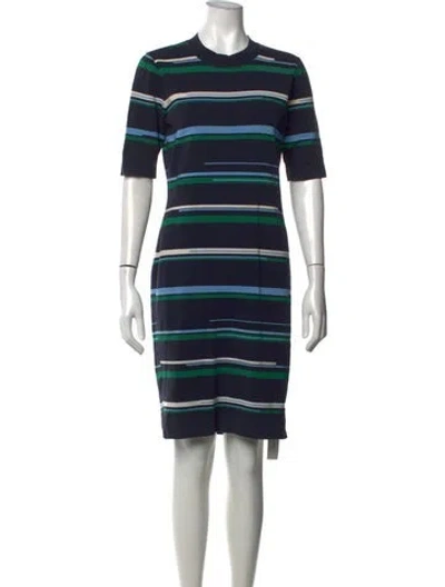 Pre-owned Grey By Jason Wu Striped Knee-length Dress In Blue