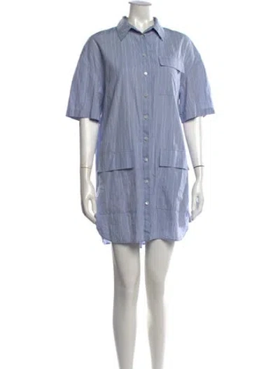 Pre-owned Grey By Jason Wu Striped Mini Dress In Blue