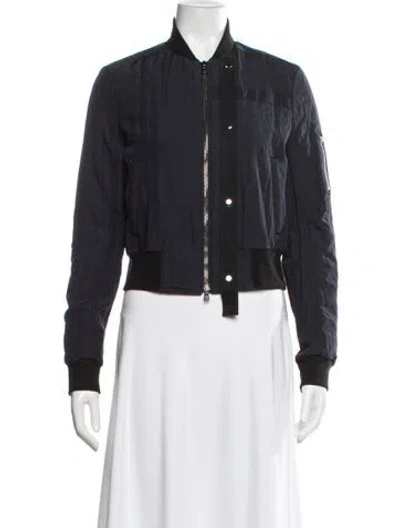 Pre-owned Grey By Jason Wu Wool Bomber Jacket In Blue