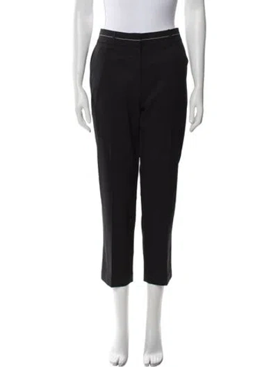 Pre-owned Grey By Jason Wu Wool Straight Leg Pants In Black