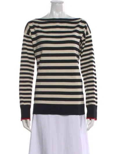 Pre-owned Grey By Jason Wu Wool Striped Sweater In Neutral