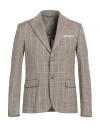 Grey Daniele Alessandrini Man Blazer Beige Size 44 Polyester, Viscose, Elastane In Beige