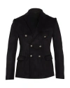 Grey Daniele Alessandrini Man Blazer Black Size 36 Polyester, Polyamide, Elastane In Black