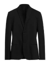 Grey Daniele Alessandrini Man Blazer Black Size 42 Polyester, Elastane