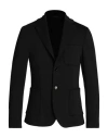 Grey Daniele Alessandrini Man Blazer Black Size 42 Polyester, Viscose, Elastane In Black