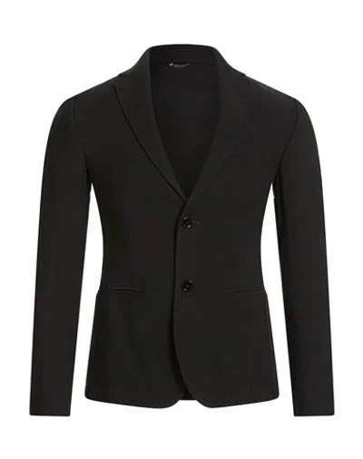 Grey Daniele Alessandrini Man Blazer Black Size 44 Viscose, Polyester