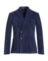 Grey Daniele Alessandrini Man Blazer Blue Size 38 Polyester, Polyamide In Blue