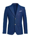 Grey Daniele Alessandrini Man Blazer Bright Blue Size 36 Polyester, Viscose, Elastane