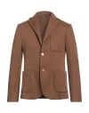 Grey Daniele Alessandrini Man Blazer Brown Size 38 Polyester, Elastane