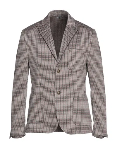 Grey Daniele Alessandrini Suit Jackets In Brown