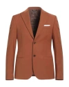 Grey Daniele Alessandrini Man Blazer Brown Size 40 Polyester, Viscose, Elastane In Brown