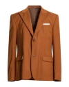 Grey Daniele Alessandrini Man Blazer Brown Size 44 Polyester, Viscose, Elastane In Orange
