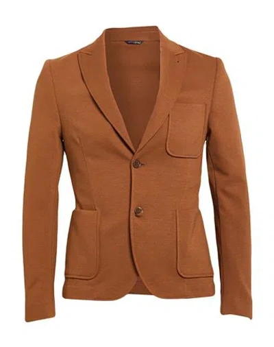 Grey Daniele Alessandrini Man Blazer Camel Size 34 Cotton, Polyamide, Elastane In Nude