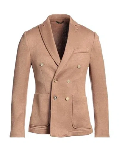 Grey Daniele Alessandrini Man Blazer Camel Size 42 Viscose, Polyester, Polyamide In Beige