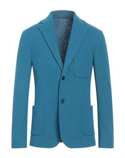 Grey Daniele Alessandrini Man Blazer Deep Jade Size 40 Polyester, Acrylic, Viscose In Green