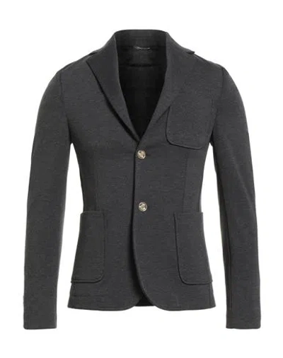 Grey Daniele Alessandrini Man Blazer Grey Size 34 Polyester, Viscose, Elastane In Gray