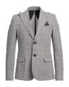 Grey Daniele Alessandrini Suit Jackets In Grey