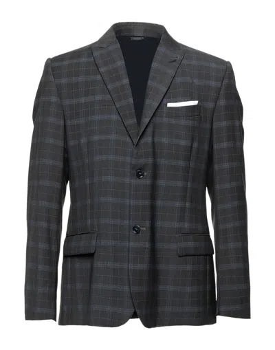 Grey Daniele Alessandrini Suit Jackets