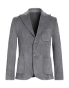 Grey Daniele Alessandrini Man Blazer Grey Size 40 Polyester, Polyamide, Elastane