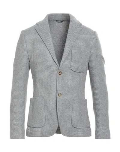 Grey Daniele Alessandrini Man Blazer Grey Size 40 Viscose, Polyester, Polyamide