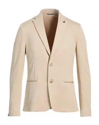 Grey Daniele Alessandrini Man Blazer Ivory Size 38 Viscose, Nylon, Elastane In Neutral