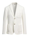Grey Daniele Alessandrini Man Blazer Ivory Size 40 Viscose, Polyester, Polyamide In White