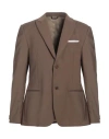 Grey Daniele Alessandrini Man Blazer Khaki Size 46 Polyester, Viscose, Elastane In Beige