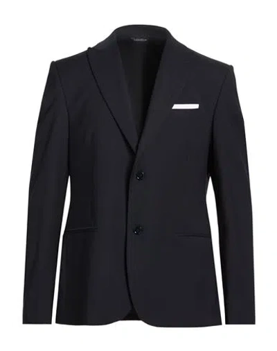 Grey Daniele Alessandrini Man Blazer Midnight Blue Size 34 Polyester, Viscose, Elastane