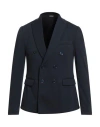 Grey Daniele Alessandrini Man Blazer Midnight Blue Size 36 Polyester, Viscose, Elastane