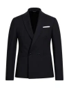 Grey Daniele Alessandrini Man Blazer Midnight Blue Size 36 Polyester, Viscose, Elastane
