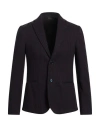 Grey Daniele Alessandrini Man Blazer Midnight Blue Size 38 Polyester, Cotton In Blue