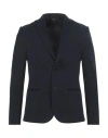 Grey Daniele Alessandrini Man Blazer Midnight Blue Size 38 Polyester, Elastane In Blue