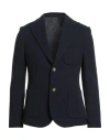 Grey Daniele Alessandrini Man Blazer Midnight Blue Size 38 Polyester, Wool, Cotton, Polyamide