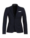 Grey Daniele Alessandrini Man Blazer Midnight Blue Size 36 Wool, Polyester, Elastane