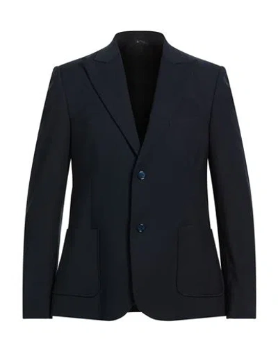 Grey Daniele Alessandrini Man Blazer Midnight Blue Size 40 Polyester, Viscose, Elastane