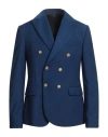 Grey Daniele Alessandrini Man Blazer Midnight Blue Size 40 Polyester, Viscose, Elastane