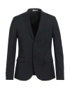Grey Daniele Alessandrini Man Blazer Midnight Blue Size 40 Wool, Polyester, Viscose, Elastane