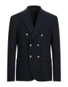 Grey Daniele Alessandrini Man Blazer Midnight Blue Size 42 Polyester, Viscose, Elastane In Blue
