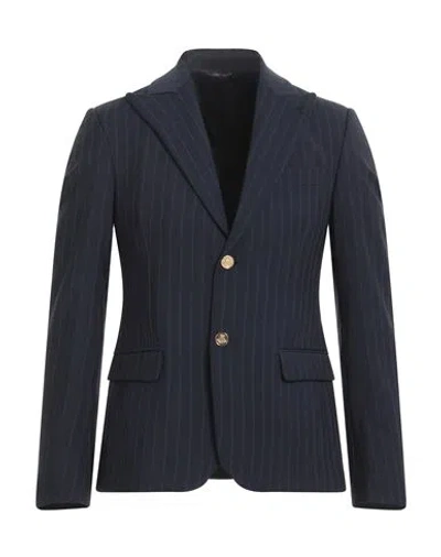 Grey Daniele Alessandrini Man Blazer Midnight Blue Size 46 Wool, Polyester, Elastane
