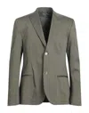 Grey Daniele Alessandrini Suit Jackets In Green