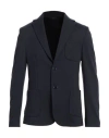 Grey Daniele Alessandrini Man Blazer Navy Size 36 Polyester, Viscose, Elastane In Navy Blue