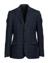 Grey Daniele Alessandrini Man Blazer Navy Blue Size 44 Polyester, Elastane