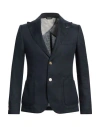 Grey Daniele Alessandrini Man Blazer Navy Size 36 Linen