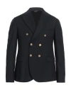 Grey Daniele Alessandrini Man Blazer Navy Size 38 Polyester, Viscose, Elastane