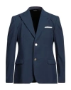 Grey Daniele Alessandrini Man Blazer Navy Size 38 Polyester, Viscose, Elastane In Navy Blue