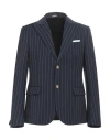 Grey Daniele Alessandrini Man Blazer Navy Size 40 Polyester, Wool, Elastane