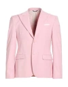 Grey Daniele Alessandrini Man Blazer Pink Size 38 Polyester, Viscose, Elastane In Pink