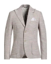 Grey Daniele Alessandrini Man Blazer Sage Green Size 40 Linen, Cotton